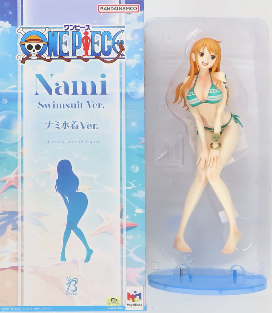 駿河屋 -<中古>ナミ水着Ver. 「ワンピース」 B-style 1/4 PVC＆ABS製