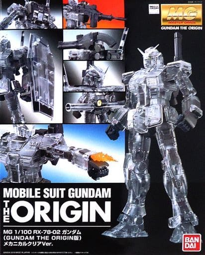 Plastic Model 1 100 Mg Rx 78 02 Gundam Gundam The Origin Version Mechanical Clear Ver Mobile Suit Gundam The Origin Gundam Product Art Mobile Suit Gundam The Origin Exhibit Only