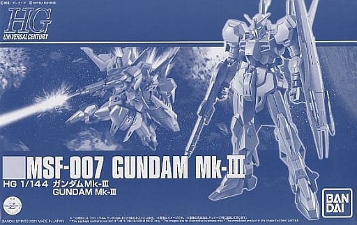 HG 1/144 GUNDAM Mk-Ⅲ MK3 Model Kit PB Premium Bandai August