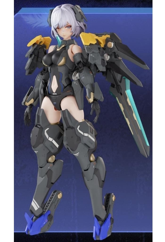 エリシアです　1 開天機創 メカエンジェルシリーズ ブラックスワン エリシア 1/12