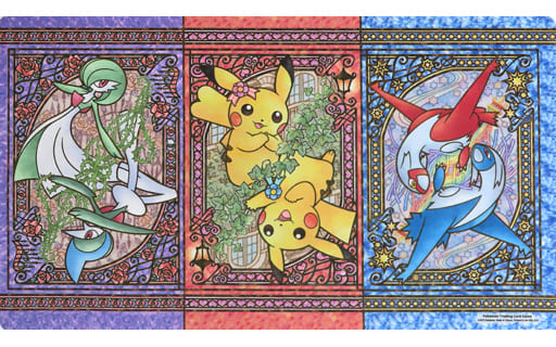 プレイマット two of a kind 海外　ピカチュウ　サーナイト　ラティ 海外ポケモンセンター限定 ポケモンカードゲーム プレイマット