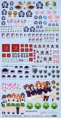 1/35 ガールズ＆パンツァー デカールセットvol.1 改 GD-03 1/35 MGデカール ガールズ&パンツァー Vol.1 改 プラモデル用