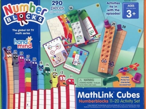 MathLink Cubes Number blocks 11-20 Activity Set - Mass Link Cubics 11 ...