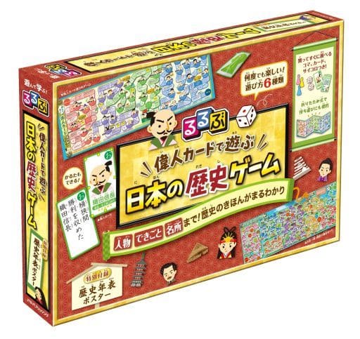Board Game Japanese History Game Played With Rurubu Bijin Cards Toy Hobby Suruga Ya Com