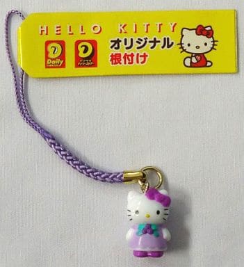 駿河屋 -<中古>キティ(衣装：紫) 根付け 「ハローキティ」 デイリー