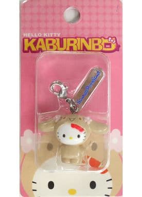 ハローキティかぶりんぼ モカ ファスナーマスコット ☆ハローキティ☆ピューロランド かぶりんぼ モカ ファスナー