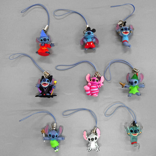 ☆リロ＆スティッチ☆マジカルンルンストラップ☆フルコンプ9個セット☆新品 駿河屋 -<中古>全9種セット 「リロ＆スティッチ マジカルンルン