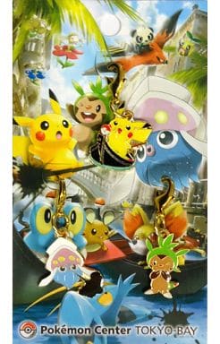 挂件 吉祥物挂件 角色 皮卡丘 豪喇花枝 Harimametal挂件set 3个组 精灵宝可梦 ポケモンセンタートウキョーベイ开业纪念商品 杂货 小物件 Suruga Ya Com