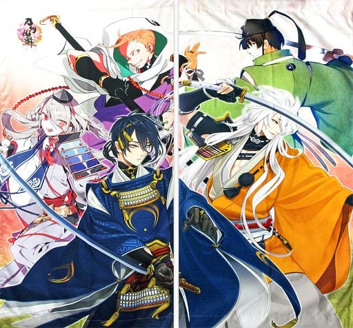 カーテン魂　刀剣乱舞　三条 駿河屋 -<中古>刀派三条カーテン(約100×220cm/2枚組/遮光タイプ