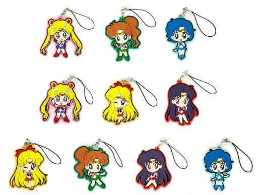 セーラームーン　ストラップセット セーラームーン つままれキーホルダー [美少女戦士