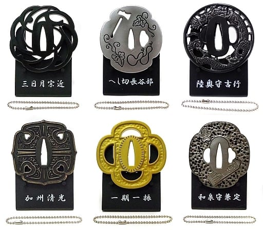 小物件 角色 全6种set 传说中的名刀鍔名鉴 杂货 小物件 Suruga Ya Com