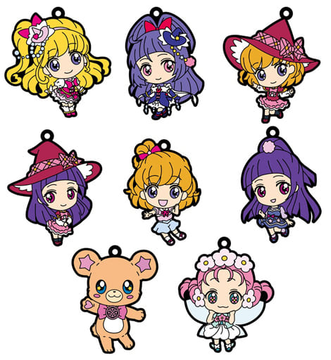 魔法つかいプリキュア！ ラバーストラップ 全8種 駿河屋 -<中古>全8種セット 「魔法つかいプリキュア! ラバーストラップ