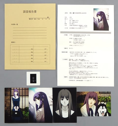 駿河屋 -<中古>浅上藤乃 調査書(フィルム：アップ/無表情) 「劇場版 空