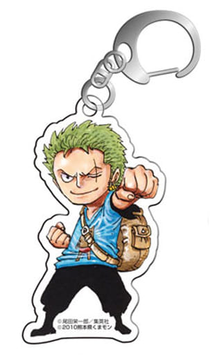 Roronoa Zoro Acrylic Key Holder One Piece X Kumamon Goods Accessories Suruga Ya Com