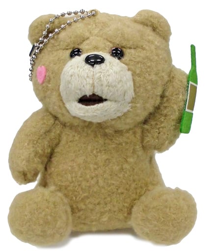 ted2 テッド ボールチェーン付き お花見 ぬいぐるみ マスコット　新品　レア 駿河屋 -<中古>テッド(ビン) ボールチェーン付きお花見