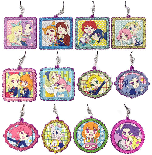 アイカツ！　エンディングラバーストラップコレクション 駿河屋 -<中古>全12種セット 「アイカツ! エンディングラバー