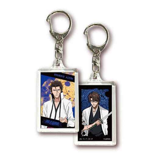 藍染惣右介 B3 布ポスター 3Dキーホルダー 駿河屋 -<中古>藍染惣右介 3Dキーホルダーコレクション 「BLEACH