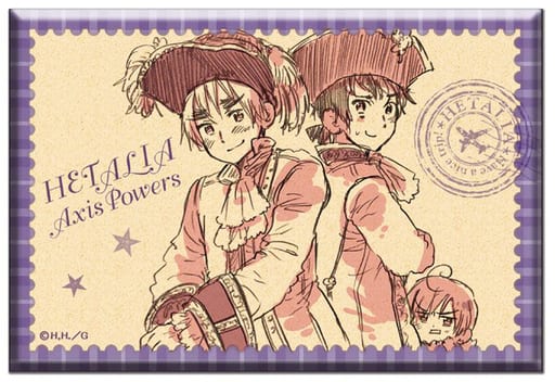 ヘタリア アートマグネット 04 イギリス スペイン ロマーノ 駿河屋 -<中古>04.イギリス＆スペイン＆ロマーノ アートマグネット