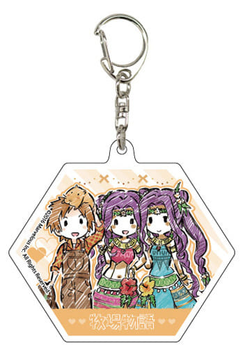 Main Character Male イゥカ シゥカ Harvest Moon Important Friend Of Three Villages Graph Art Design Acrylic Key Holder 02 Goods Accessories Suruga Ya Com