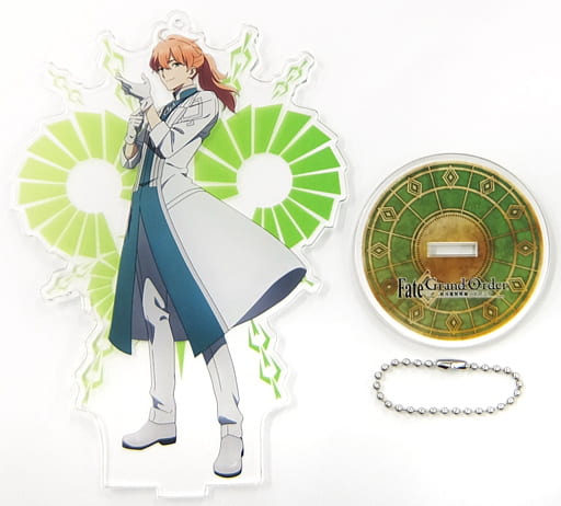 FGO 絶対魔獣戦線 バビロニア Limited Cafe ロマニ キーホルダー 駿河屋 -<中古>ロマニ・アーキマン スタンド付きビッグアクリル