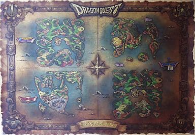 ドラクエ　冒険の世界地図ポスター 駿河屋 -<中古>ポスター ドラゴンクエストI・II・III アルテピアッツァ