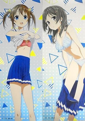 ハイスクール・フリート Character1 B2半裁お風呂ポスターセット 駿河屋 -<中古>描き下ろしB2半裁お風呂ポスターセット(2枚組) 岬明乃