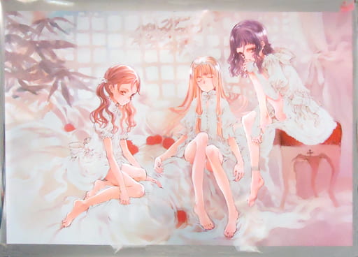 駿河屋 -<中古>B1ポスター 透花＆エマ＆沙友(シルバー) 「白詰草話 