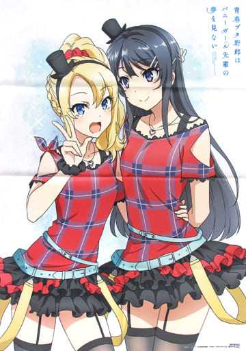 駿河屋 -<中古>描き下ろしB2布ポスター 麻衣＆のどか 「Blu-ray/DVD