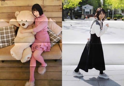 駿河屋 -<中古>B2特大両面ポスター(八つ折) 森田ひかる/尾関梨香(欅坂 