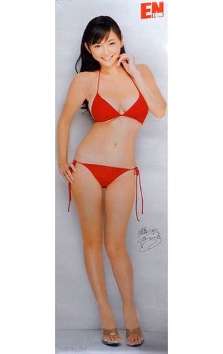 駿河屋 -<中古>等身大ポスター 杉原杏璃(水着：赤/サイン左) 月刊