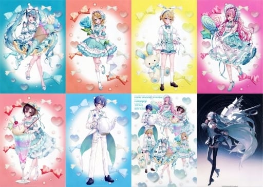 楽天コレクション　初音ミク　16th D賞　クリアポスター　6品セット 商品情報】 ／ 【ジャンボカードダス/フラットガシャポン】 初音ミク