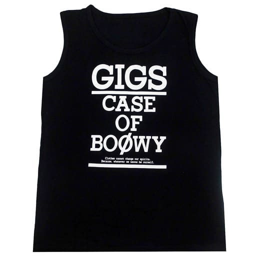 駿河屋 -<中古>BOOWY GIGS CASE OF BOOWY 復刻タンクトップ ブラック