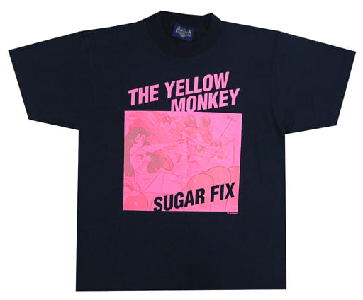 駿河屋 -<中古>THE YELLOW MONKEY Tシャツ ネイビー 「SUGAR FIX」（T
