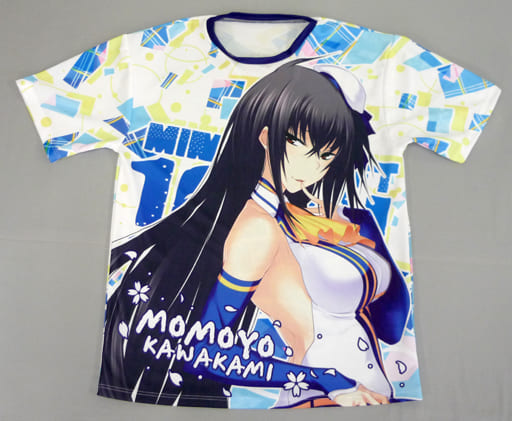 駿河屋 -<中古>川神百代 フルグラフィックTシャツ ホワイト×ブルー 