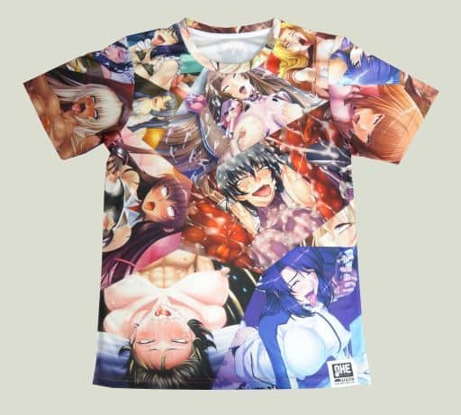 駿河屋 -【アダルト】<中古>AHE リリス謹製フルグラアヘ顔Tシャツ 