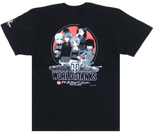 ガールズ＆パンツァー 東京ゲームショウ2013 Tシャツ 黒 XLサイズ 駿河屋 -<中古>集合 オリジナルTシャツ ブラック Lサイズ 「World of