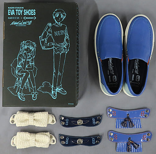 Shinji Model 1 Type MARQUI EVA GIRL'S TOY SHOES (Sneakers) Blue 37 (23.