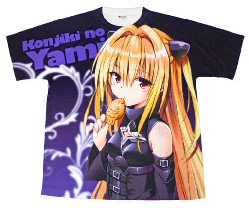 駿河屋 -<中古>金色の闇 ヤミ推しTシャツ ブラック Lサイズ 「To LOVE 