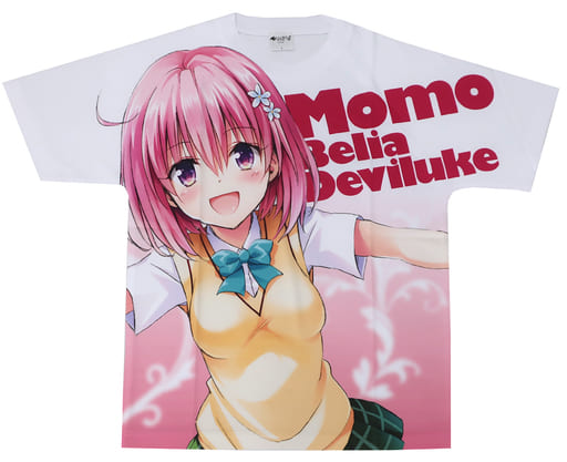モモ フルグラフィックTシャツ Mサイズ To LOVEる-とらぶる-ダークネス To LOVEる-とらぶる-ダークネス - 籾岡里紗 Ani-Art フル