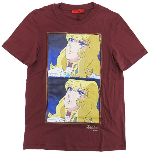 衣類　オスカル・フランソワ・ド・ジャルジェ レディ オスカル グラフィックTシャツ ボルドー Mサイズ 「ベルサイユのばら×MAX＆Co.」 駿河屋 -<中古>オスカル・フランソワ・ド・ジャルジェ レディ