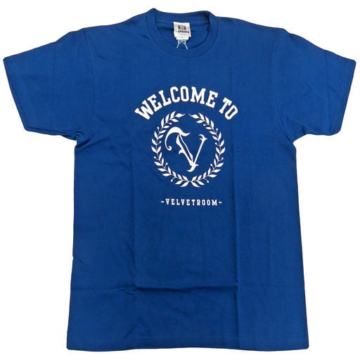 Velvet Room Logo TShirt, Navy L Size "Persona 25 th Anniversary