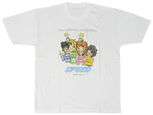 駿河屋 -<中古>SPEED Tシャツ ホワイト Lサイズ 「アンドロ