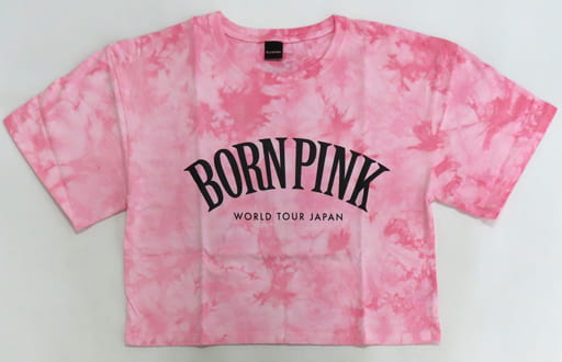 BLACKPINK logo T-shirt pink tie-dye short size 