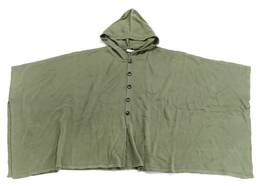 駿河屋 -<中古>尾形百之助イメージポンチョカーディガン カーキ