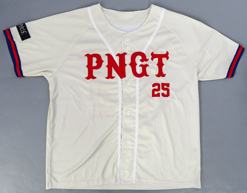 ROMANCE PORNO'24 解放区 ベースボールシャツ 駿河屋 -<中古>ポルノグラフィティ ベースボールシャツ アイボリー L