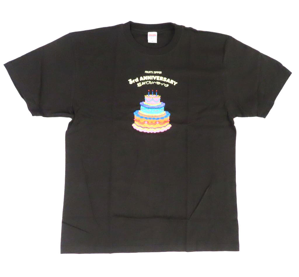 駿河屋 -<中古>FRUITS ZIPPER 3rd Anniv. Tシャツ スミクロ XL