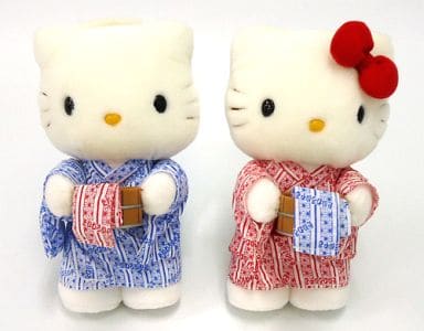 駿河屋 -<中古>キティ＆ダニエル(浴衣) ぬいぐるみ 「ハローキティ