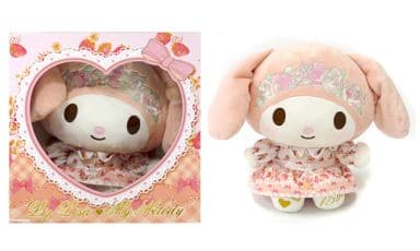 【新品未開封】【希少】リズメロぬいぐるみ 駿河屋 -<中古>[箱付き・美品] リズメロちゃん(ワンピース) ぬいぐるみ