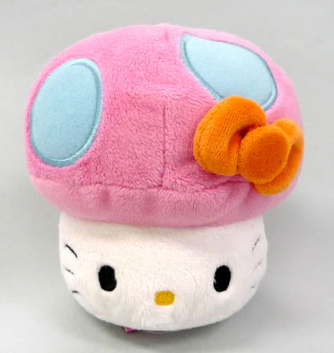 定番人気！ 駿河屋 -<中古>キティ(ピンク) キノコビーンドール(ぬいぐるみ ぬいぐるみ