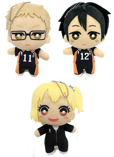 ハイキュー ともぬい 谷地仁花、月島蛍、山口忠セット 駿河屋 -<中古>全3種セット ともぬい～烏野高校～ vol.1 「ハイキュー